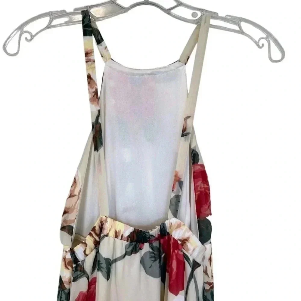 Show Me Your Mumu Amanda maxi dress lady rose print floral green small NWT. EE